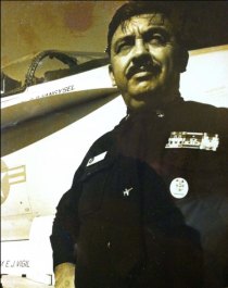 Lemoore City Council honors 37-year U.S. Navy Veteran Ernesto Vigil Tuesday night Ernesto Vigil, in uniform during his long Navy career.